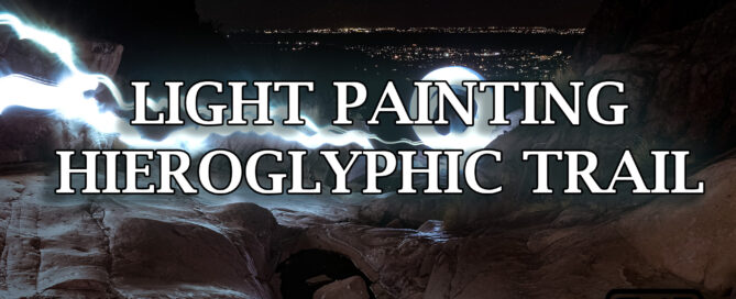 Light Painting in Arizona Canyon